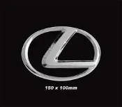 ~圓夢工廠~ Lexus LS460 水箱罩鍍鉻標誌 字標 字貼  同原廠尺寸 150*100mm