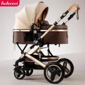【品質保固 免運】貝麗可/belecoo高景觀嬰兒推車新生兒可坐可躺折疊避震雙向寶寶車嬰兒手推車 寶寶推車 嬰