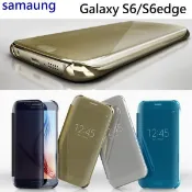 三星 鏡面 透視感應皮套 J7 pro J7pro 2017 原廠 款 保護套 智能皮套 手機殼