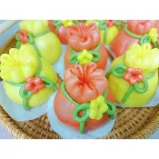 福袋饅頭 福袋 壽桃塔 中式蛋糕饅頭 慶生饅頭 神明祝壽 祝壽饅頭 拜拜饅頭6入
