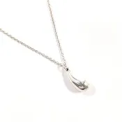 【日本直送 二手美品】蒂芬妮 TIFFANY&Co. 項鍊 經典水滴 艾爾莎．柏第 銀 925 飾品