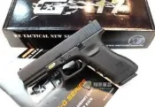 【翔準AOG】~台灣製WE 黑色G17 GLOCK 瓦斯槍，手槍，BB槍(金屬滑套) 可分解 後座力 後定D-02-09
