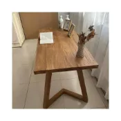 (店+)老榆木書桌實木復古茶桌茶臺家用長條桌原木吧臺板餐桌簡約辦公桌