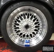 全新鋁圈復古 DG R60 17吋 4孔 5孔 108 100 114.3 112 120 深唇 前後配 E34 實裝圖