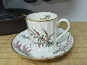 古瓷堂日本回流瓷器 英產骨瓷 皇家伍斯特Royal Worcester 絕版漿果系列咖啡杯 西洋古董瓷器 手機實拍無濾鏡 骨瓷杯碟組 英倫下午茶 高級質感 典藏款