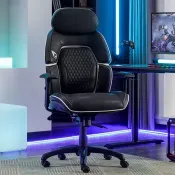 【Costco好市多】True Innovations 電競椅 黑白 True Innovations Gaming Chair Black & White