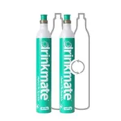 【美國Drinkmate】CO2回充氣瓶425g-2入組 全品牌氣泡水機通用(需有2支空瓶才可下單)