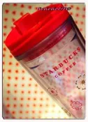 (O)☆STARBUCKS☆星巴克 ☆亮紅俏皮兔隨行杯☆