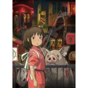 真愛日本 宮崎駿 吉卜力 神隱少女 隧道的彼岸 日本製 琉璃拼圖 500片 透光拼圖 拼圖 益智 禮物