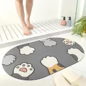 【Osun】浴室廁所吸水地墊速乾軟墊防滑腳墊(50X80cm/特惠價CE474-)
