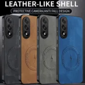 適用於 OnePlus Nord 5 5G 後蓋親膚防震磁性 PU 皮套