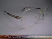 全新真品 Flair 眼鏡 598 生物鋼 德國製 rimless 金屬無框膠腳 Bio-steel 不過敏生物鋼