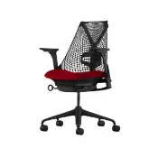 【Herman Miller】Sayl 全功能 - 黑背紅座｜世代家具｜原廠授權代理商(人體工學椅/電腦椅/辦公椅)