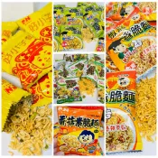 香菇素脆麵 椒麻脆麵 好小子麵 青豆脆麵 海苔脆麵  嘉南脆麵 天福素脆麵 小班長青豆脆麵 小班長脆麵 全素 點心麵
