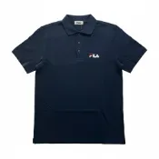 FILA 短T 深藍 刺繡LOGO 短袖 POLO衫 男 1POW3033NV