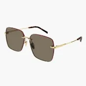 【GUCCI 古馳】方形無框抗UV太陽眼鏡(GG1955SA-002)
