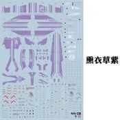 【吉星新品】EVO水貼 可用于萬代 MG Z3高達 ZETAIII 熒光MG24 25