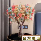 臺灣爆款💟🌷輕奢高檔仿真花擺設杜鵑花假花客廳餐桌裝飾花束花藝家居擺件