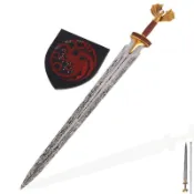 【No.8】龍之家族 雷加坦 格利安之劍 全金屬 不鏽鋼 權力的遊戲 cos 影視劍 龍泉劍 收藏送禮 未開刃