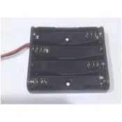 ►399◄4號 AAA 4節電池盒 6V電池盒 附引線 DIY 1.5Vx4個