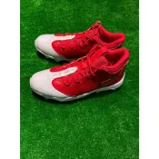 棒球世界 Men's UA Harper 9 Mid RM 棒壘球鞋中筒膠釘白紅配色特價3027442 100