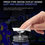 [含稅]機械GL-NXT大水盤大容量三通推送式防漏水玻璃酒精瓶