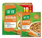 玉山最低比價網 [COSCO代購6] C115917 KNORR HOT 康寶港式酸辣濃湯 46.6公克 X 10包