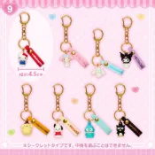 (店+)【SANRIO 三麗鷗】三麗鷗 迷你商店 掛繩立體玩偶 造型鑰匙圈 吊飾 掛飾-KITTY美樂蒂布丁狗大耳狗庫洛米帕恰狗人魚漢頓酷企鵝-日本正版