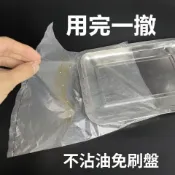 🔥桃園出貨🔥燒烤盤子套盤塑料袋一次性防油免洗防塵烤肉炸串烤魚透明平口保鮮