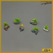 苔蘚微景觀創意石頭小草樹脂擺件工藝品生態瓶園藝盆景裝飾品配件可開發票✅瑞福居擺件館✨️臺北出貨✨️