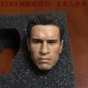 《實在購模型》1/6兵人 阿諾 頭雕 模型 PVC 內塞粘死