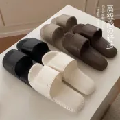 【新品上架】韓版 復古風 皮紋 情侶 涼拖鞋 夏季 男女 輕便 軟底 防滑 居家拖鞋 夏季 新款 男女 涼拖鞋 boss