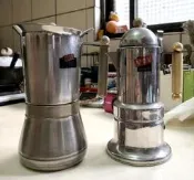 缺件的義大利VEV摩卡壺兩個