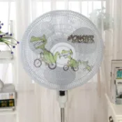 貨比三家 卡通印花風扇網罩 防塵罩 風扇罩 收納 罩子 防塵套 電器 涼扇 葉片 阻擋 防止 危險 深入 防夾 割傷 好洗 濾網