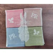 🚛24小時出貨-比得兔 紗布緹花 小方巾 手帕 25x25cm 外出 兒童