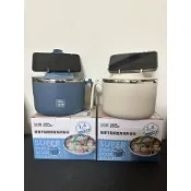 全新 鍋寶COOK POWER-不鏽鋼雙層隔熱碗1.4L大容量 藍色 米色