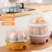 出口 110V 蒸蛋器 美國台灣專用防乾燒多功能家用煮蛋器 蒸蛋羹早餐機