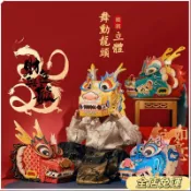 🔥台灣免運24H🔥2024龍年元旦國風舞龍玩具新年兒童龍頭帽立體舞動龍頭錶演道具 舞龍舞獅 龍年裝飾 龍年頭