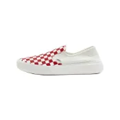 (店+)【VANS】VN0A45J5BOP Vans slip-on 一腳蹬休閒棋盤格 耐磨輕便 低幫 板鞋 男女同款 紅白