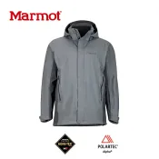 【速捷戶外】↓5折↓美國 Marmot 土撥鼠 31500 男Goretex 兩件式防水透氣外套(岩石灰),登山雨衣,防水外套