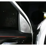 台灣現貨BMW 適用於16-19年 X1 F48 內飾改裝配件 高音喇叭 裝飾 喇叭罩 鋁合金