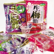 『Ribon 立夢』日本 巨峰葡萄糖52.2g、立夢生梅糖88.8g   梅子 硬糖 酸甜 梅肉 葡萄 糖果