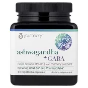 【iHerb】Youtheory, 南非醉茄 + GABA，60 粒素食膠囊