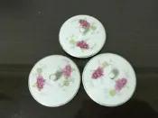 WH25335【四十八號老倉庫】全新 早期 台灣 杜鵑花 茶杯杯蓋 7.5/5.7 cm【懷舊收藏擺飾道具】