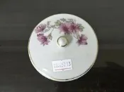 WH25713【四十八號老倉庫】全新 早期 台灣 金邊 杜鵑花 茶杯 杯蓋 8.5/6.7cm 1蓋價【懷舊收藏拍片道具