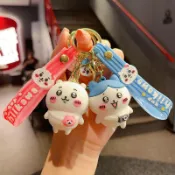 【修修批網】批發 創意卡通吉伊卡哇鑰匙扣可愛公仔書包吊飾車鑰匙鏈娃娃機盲盒禮品