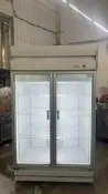 吉田二手傢俱❤超級新得台雙門玻璃型冷藏冰箱 220V 冷藏櫃 冷藏展示櫃 冷藏展示台 營業用冰箱 冷藏冰箱