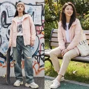 【CANADA GOOSE】CANADA GOOSE Lundell 再生尼龍洗練廓形防風外套(亞麻/女款)