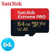 SanDisk Extreme PRO microSDXC UHS-I 64GB 記憶卡