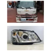 【Hino 300 四五六期_可驗車】高品質“電調LED魚眼大燈總成“3.5噸~7.4噸 #LED保固1年 #大燈 #